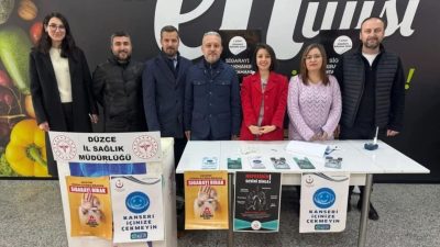 DÜZCE(İHA) – Düzce Sağlık Müdürlüğü tarafından açılan stant ile vatandaşlara