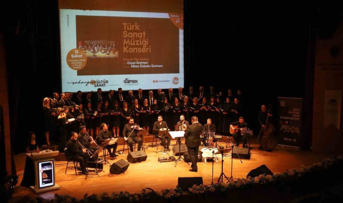Sakarya Büyükşehir Belediyesi SAMEK’in seçkin Türk Sanat Müziği Korosu, SAÜ