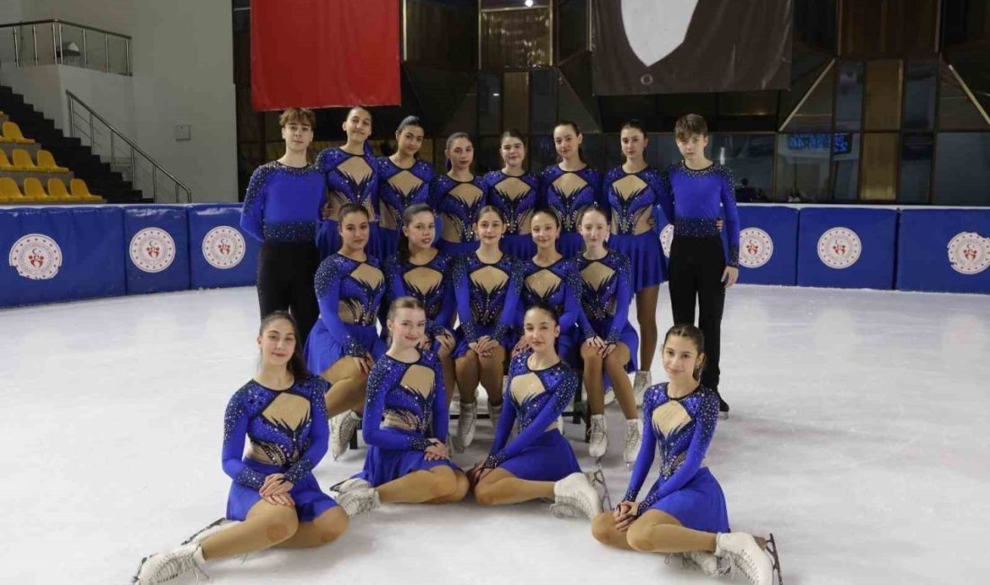 Türkiye şampiyonluğunu kazandıktan sonra Fransa’da senkronize buz sporları yarışmasına katılan