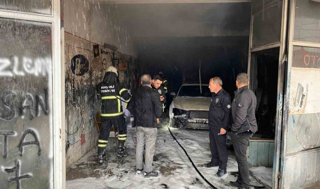 Kocaeli’nin Körfez ilçesinde yemeğe giden ustanın açık unuttuğu elektrikli soba
