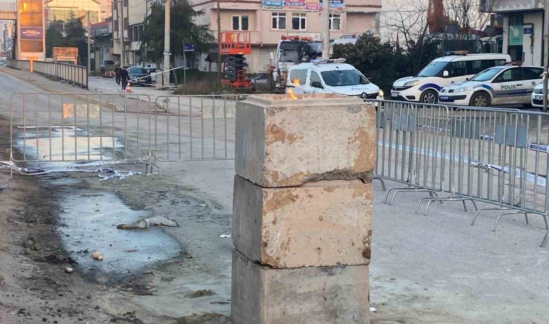 Kocaeli’nin Kartepe ilçesinde sondaj çalışması sırasında açığa çıkan ve 5
