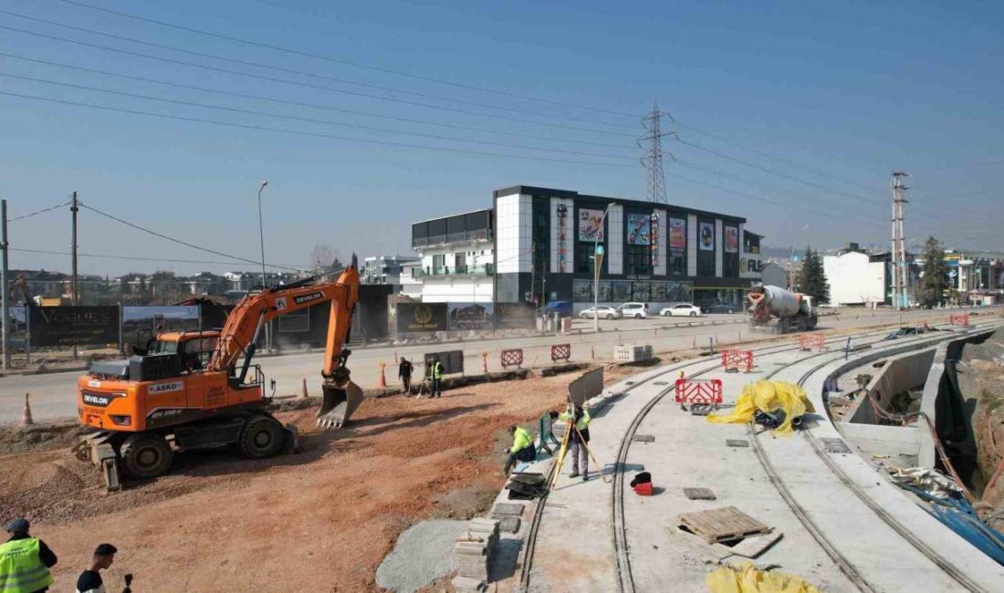 Kocaeli Alikahya Stadyum Tramvay Hattı projesinde ekipler, vatandaşların raylı sistemle