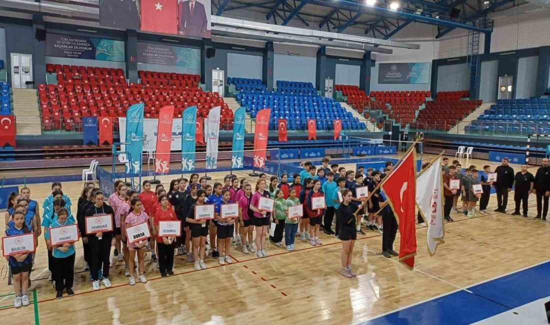 DÜZCE(İHA) – Düzce’nin ev sahipliğinde gerçekleştirilen yıldızlar badminton grup müsabakaları