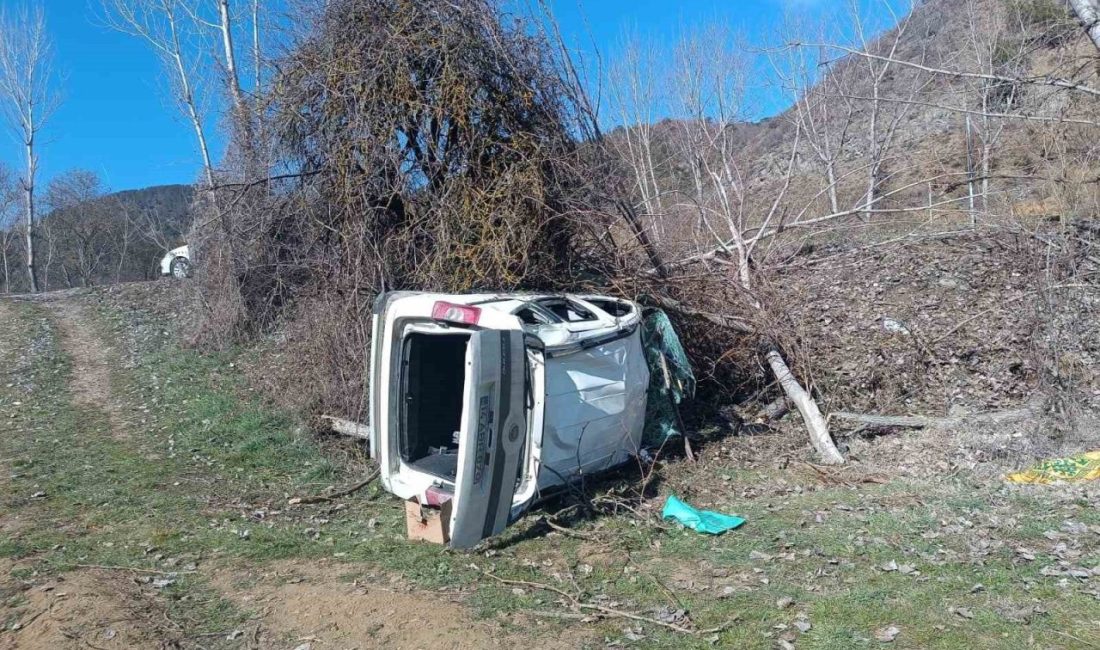 Bolu’da hafif ticari araç şarampole uçtu: 2 yaralı Bolu’nun Mudurnu-Göynük ilçe yolunda kontrolden çıkarak şarampole uçan hafif ticari