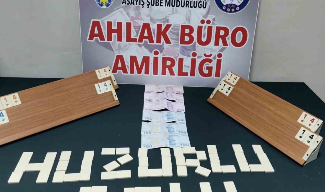 Bolu’da kumar oynatıldığı tespit edilen bir dernek lokaline düzenlenen baskında,