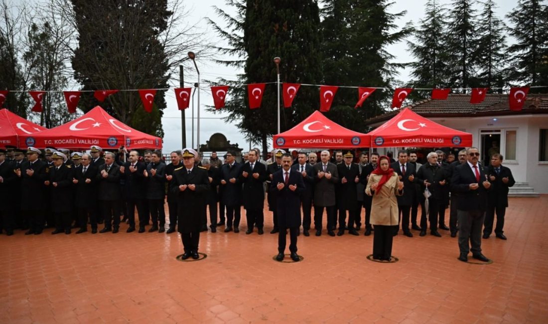 Kocaeli’de 18 Mart Çanakkale Zaferi’nin 110’uncu yıl dönümünde şehitler, düzenlenen