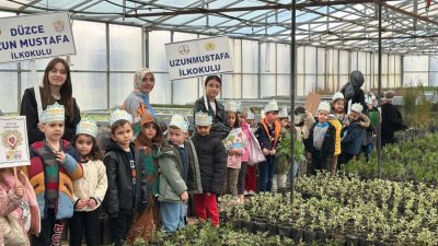 Düzce Orman İşletme Müdürlüğünce, Uzun Mustafa İlkokulunun ‘Enerji Dostu Mavi