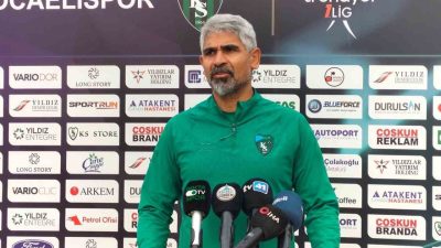 Kocaelispor Teknik Direktörü İsmet Taşdemir pazar günü Fatih Karagümrük ile
