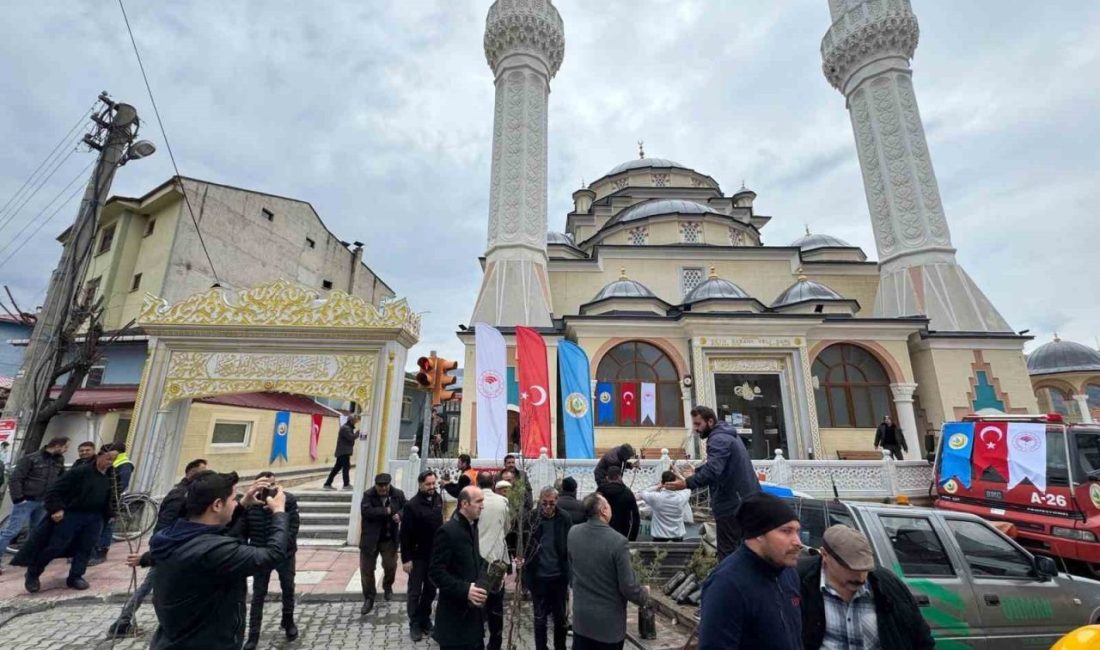 Kastamonu’da vatandaşlara fidan dağıtıldı Kastamonu’nun Hanönü ilçesinde Cuma namazı çıkışında Hanönü Orman İşletme Müdürlüğü