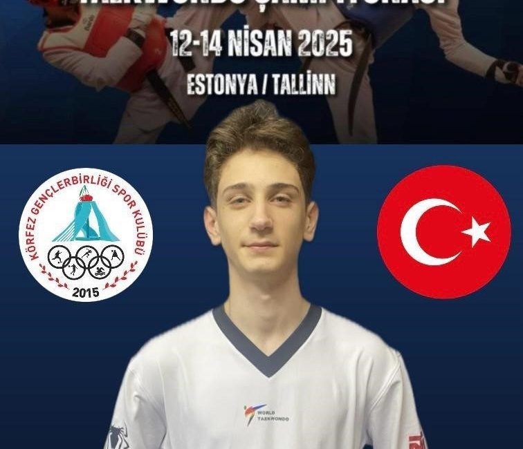 Körfez Gençlerbirliği Spor Kulübünün genç taekwondocusu Hamza Uzun, Estonya’da düzenlenecek