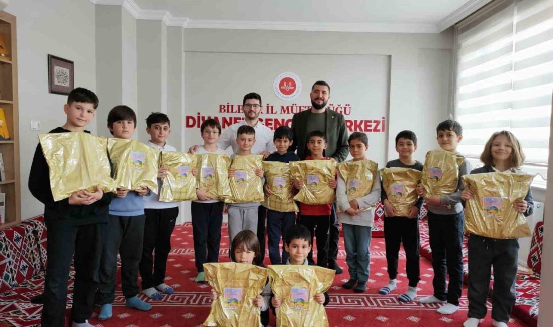 Miniklere anlamlı hediye Bilecik İl Müftülüğü Gençlik Koordinatörlüğü, “Gençliğe Değer Projesi” kapsamında Ramazan