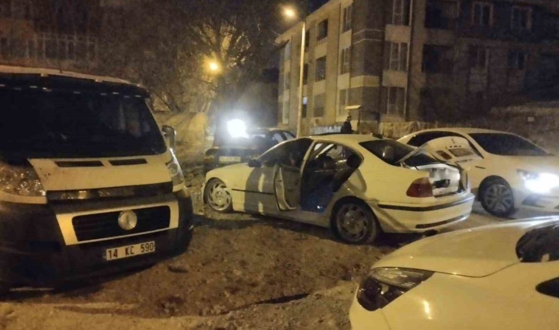 Bolu’da gece saatlerinde narkotik polisi ekipleri tarafından operasyon yapılan bir