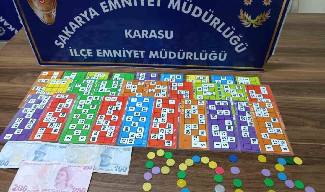Sakarya’nın Karasu ilçesinde polis ekiplerince gerçekleştirilen kumar operasyonunda 11 şahsa
