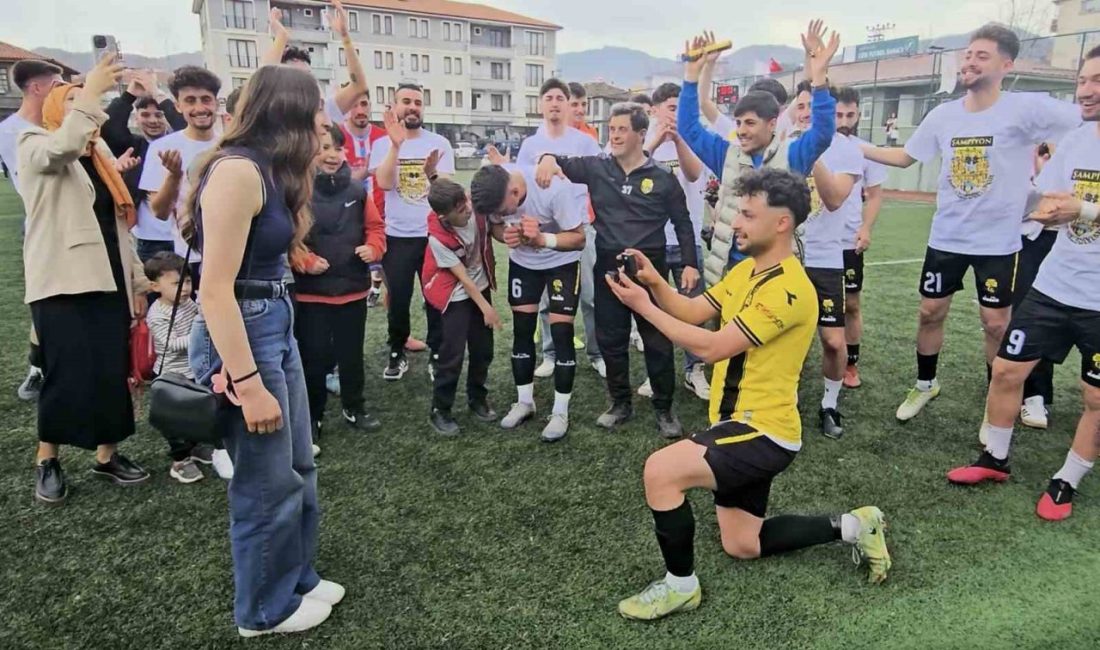 Kastamonu 1. Amatör Lig’de şampiyon olan Cide Belediyesporlu Samed Duman,