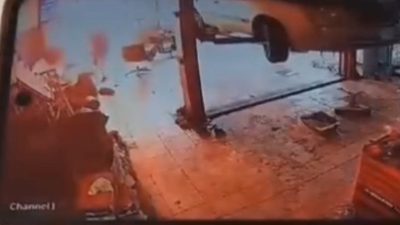 Düzce’de sobaya benzin döken otomobil tamircisi, parlayan alevlerden yara almadan