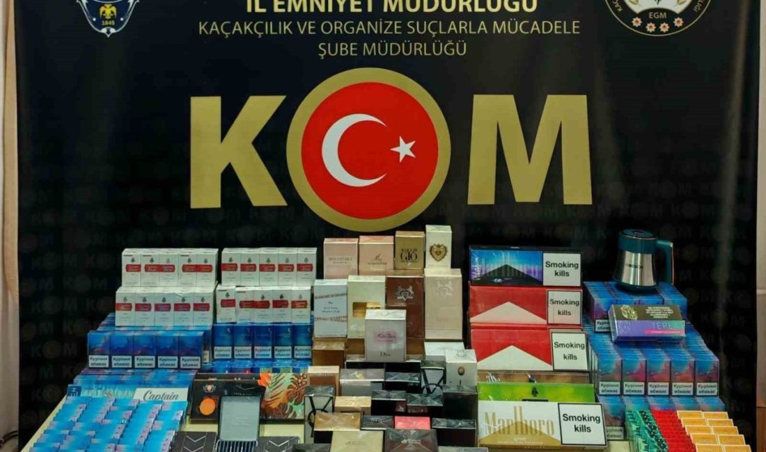 Bilecik’te yapılan kaçakçılık operasyonunda yüzlerce paket kaçak sigara ve parfüm