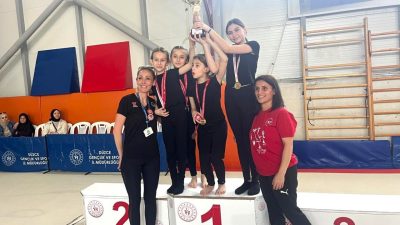 Okul Sporları Artistik Cimnastik Müsabakalarına 50 sporcu katıldı. Gençlik ve