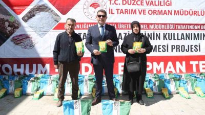 Düzce’de tarımsal üretimin artırılması ve atıl arazilerin değerlendirilmesi amacıyla yürütülen