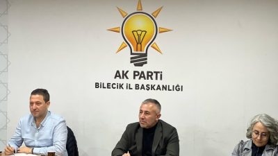 AK Parti Bilecik İl Başkanı Serkan Yıldırım başkanlığında gerçekleştirilen AK