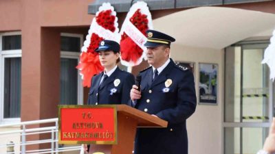 Yalova’nın Altınova İlçesinde Türk Polis Teşkilatı’nın kuruluşunun 180’inci yıldönümü törenle
