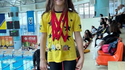 Saraybosna düzenlenen XXII. Uluslararası Yüzme Şampiyonası’na katılan Körfezli Asya Şahende