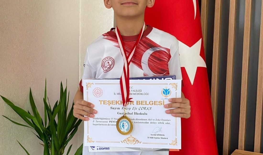 Bilecik genelinde düzenlenen Akıl ve Zeka Oyunları Turnuvası’nda Gazimihal İlk