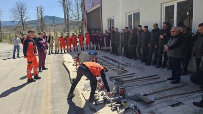 Bolu’nun Mudurnu ilçesinde orman yangınlarına karşı hazırlıklı olunması hedefiyle geniş