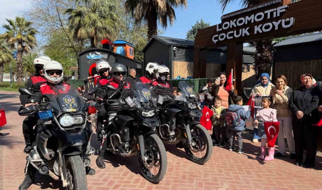 Kocaeli Lokomotif Çocuk Köyü’nde miniklerle bir araya gelerek keyifli anlar