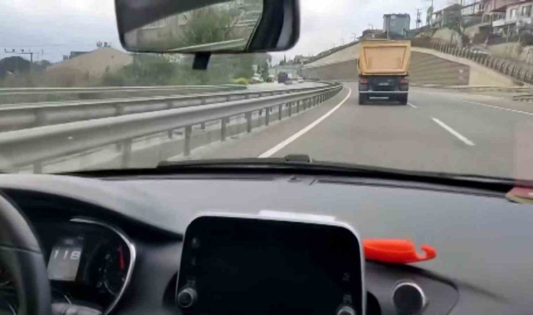 Sakarya’nın Geyve ilçesi D-650 kara yolunda 139 kilometre hızla giden