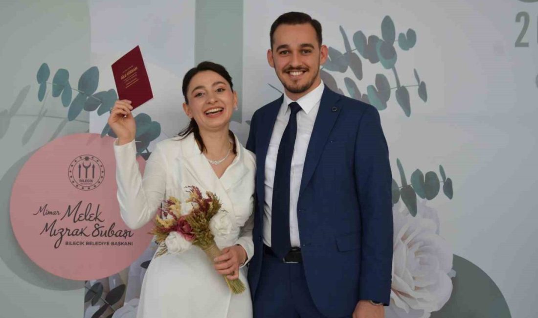 Bilecik’te evlenmek için aylar öncesinden ’05.05.2025’ tarihini tercih eden çiftler,