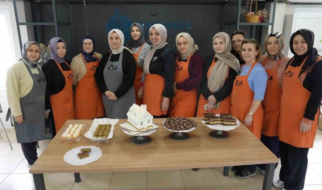 Başiskele’nin en “tatlı” kursu Başiskele’de kadınlar Pastacılık Akademisi’nde aldıkları eğitimle geleceğin şefi olma yolunda