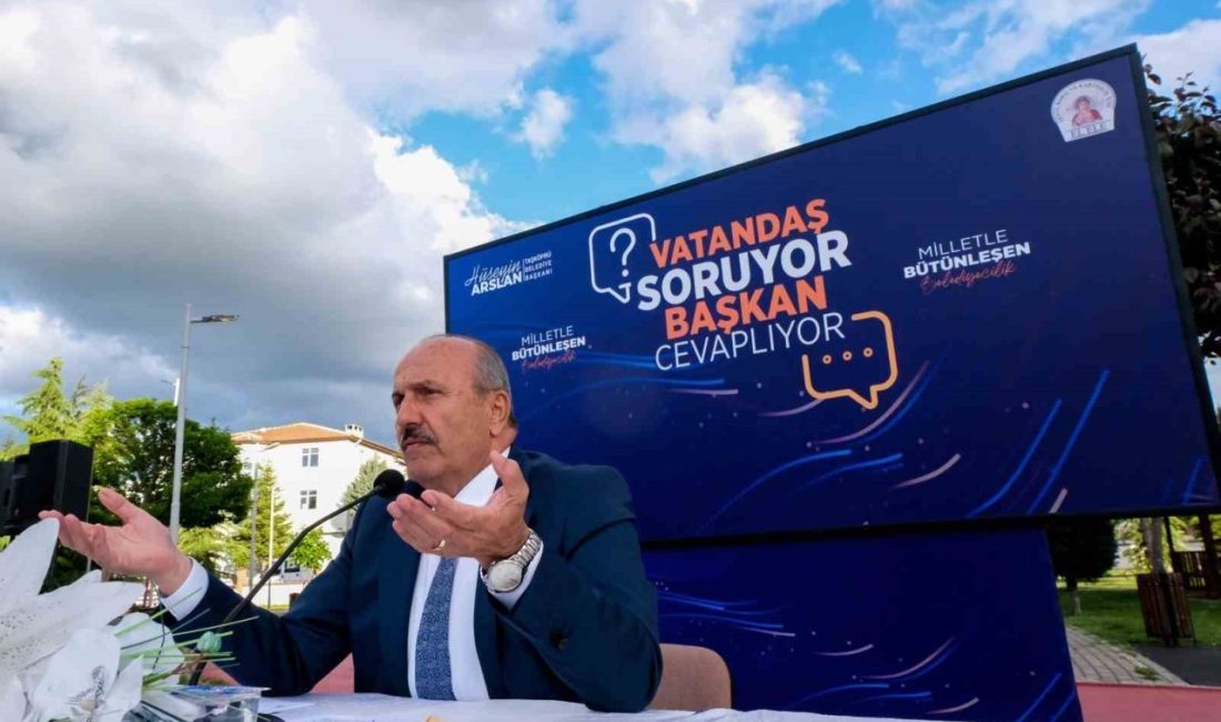 Başkan Arslan: “Her bir talep bizim için bir emirdir” Vatandaşlarla bir araya gelen Taşköprü Belediye Başkanı Hüseyin Arslan, “Her