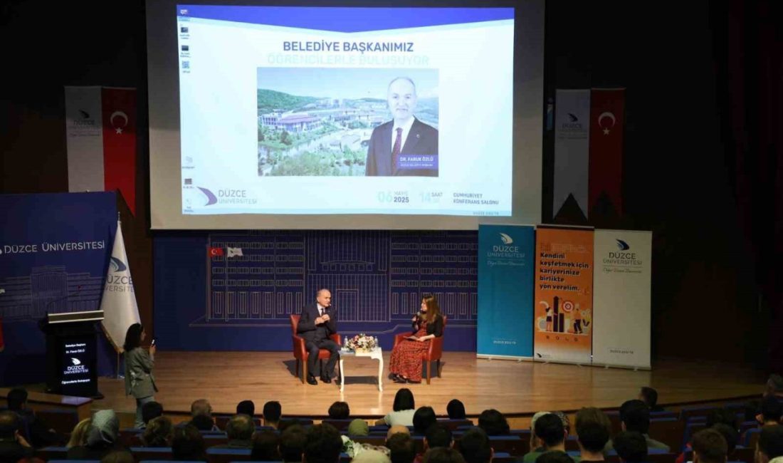 DÜZCE(İHA) – Düzce Üniversitesi öğrencileriyle bir araya gelen Düzce Belediye