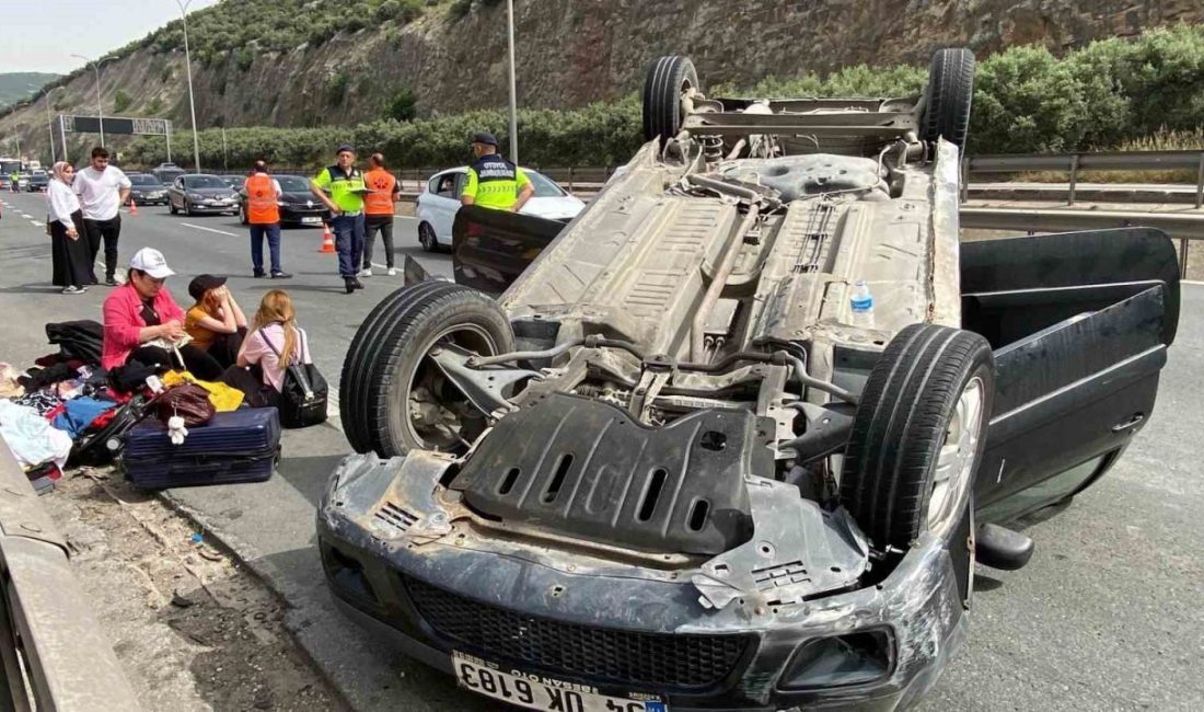 Beton bariyere çarparak takla atan araç ters döndü: 3 yaralı TEM Otoyolu Kocaeli geçişinde kontrolden çıkan hafif ticari araç, bariyerlere