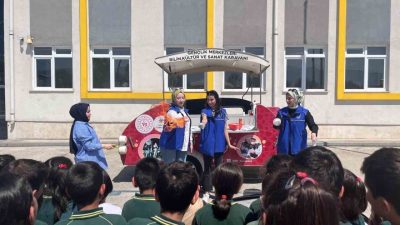 DÜZCE (İHA) – Düzce Gençlik ve Spor Müdürlüğü bilim karavanı