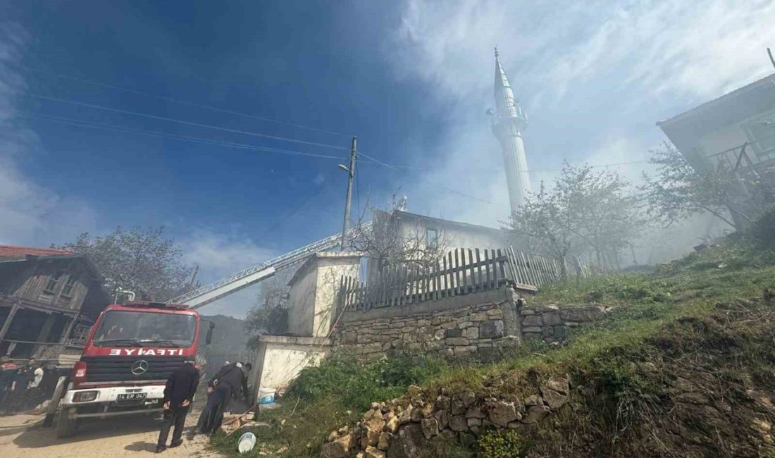 Bolu’nun Göynük ilçesine bağlı Bekirfakılar köyünde çıkan yangında 2 ahşap