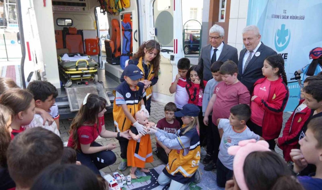 Kastamonu’da yürütülen program çerçevesinde öğrencilere sağlıklı yaşam alışkanlıkları kazanması ve