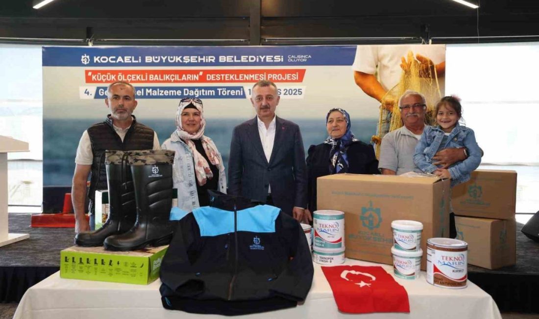Kocaeli Büyükşehir Belediyesi, “Küçük Ölçekli Balıkçıların Desteklenmesi Projesi” kapsamında 4