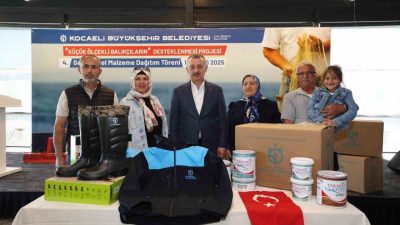 Kocaeli Büyükşehir Belediyesi, “Küçük Ölçekli Balıkçıların Desteklenmesi Projesi” kapsamında 4