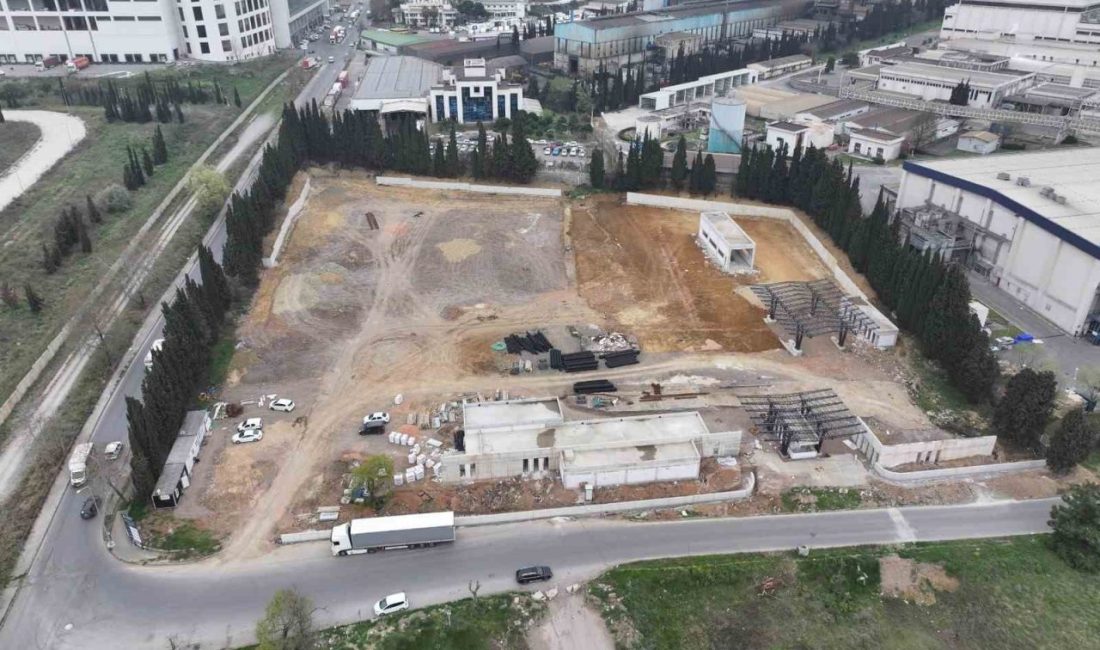 Çevreci garaj projesi yükseliyor Çayırova’da 91 otobüs kapasiteli garaj ve CNG dolum tesisi projesinde