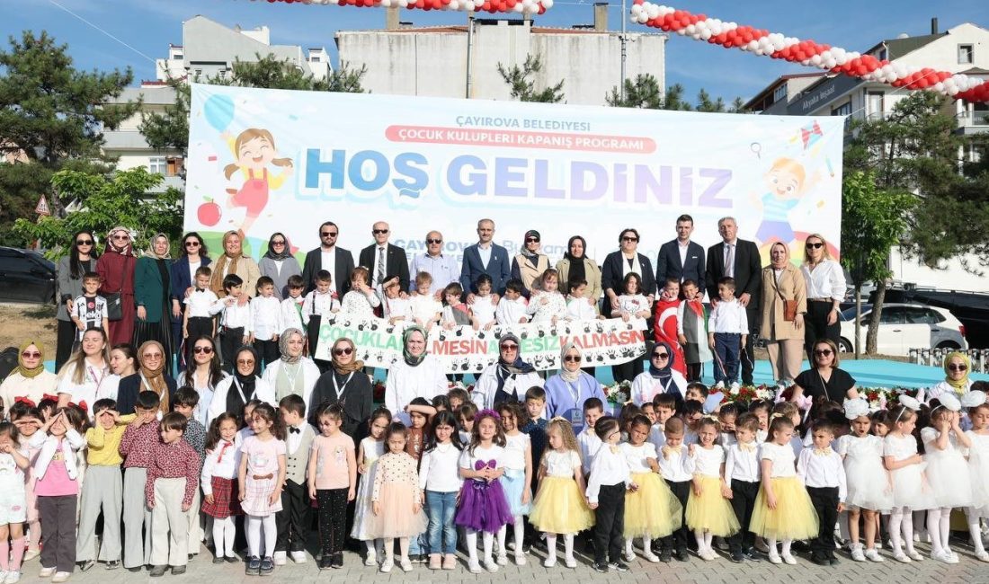 Çayırova Belediyesi’nin çocuk kulüplerinde eğitim gören minikler, festival havasında geçen