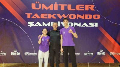 DÜZCE(İHA) – Düzceli Taekwondo milli sporcuları Damla Nur Yılmaz ve