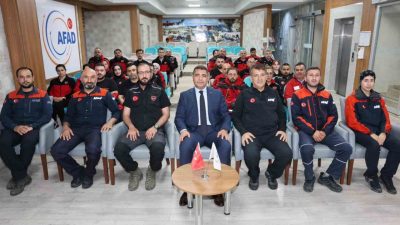 DÜZCE (İHA) – AFAD Düzce İl Müdürlüğü tarafından enkazda arama