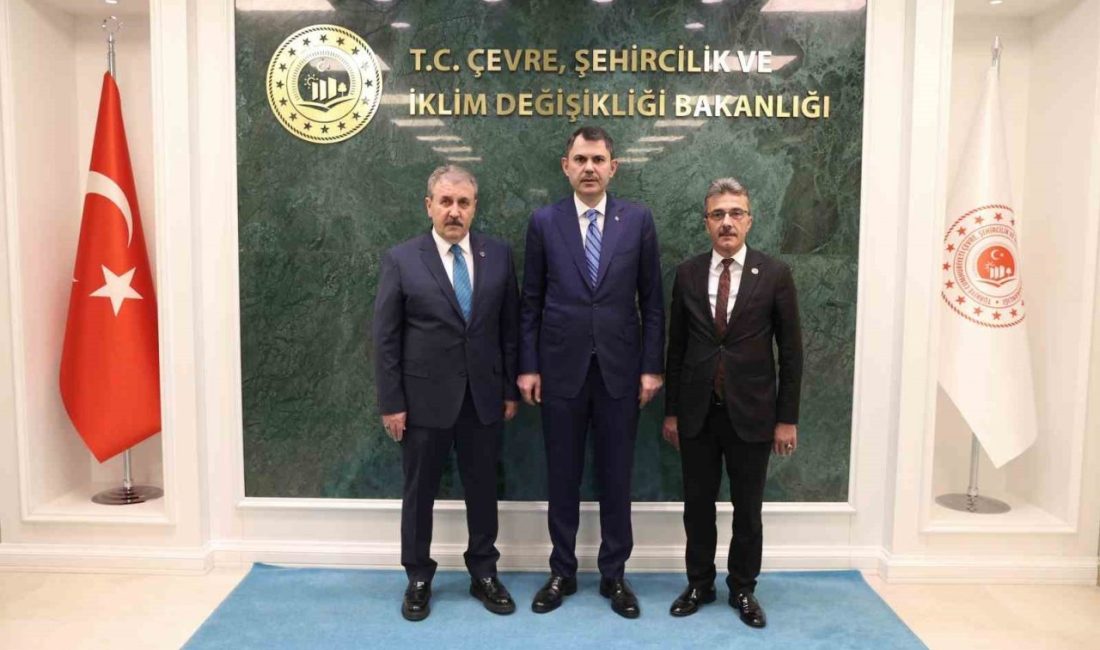 Erenler’in projeleri Bakan Kurum’a sunuldu Erenler Belediye Başkanı Şenol Dinç, BBP Genel Başkanı Mustafa Destici
