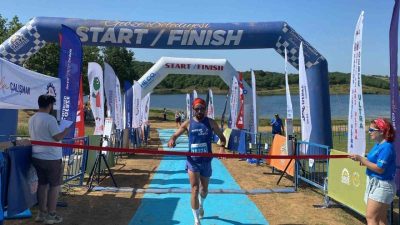 Gebze’de düzenlenen 4. Uluslararası Ultra Trail Yarışı’nda kıyasıya geçen mücadelede