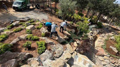 Gebze’de 126 bin metrekarelik alanda inşa edilen mesire alanı, tamamlandığında