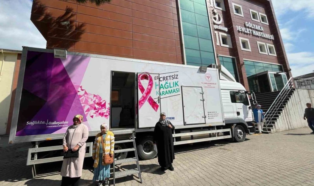 Gölyaka’da kanser taraması yapılıyor DÜZCE(İHA) – Düzce Sağlık Müdürlüğü bünyesinde bulunan mobil kanser tarama