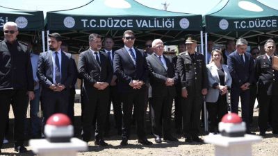 Düzce Güzel Sanatlar Lisesi ve Konferans Salonu’nun temel düzenlenen törenle