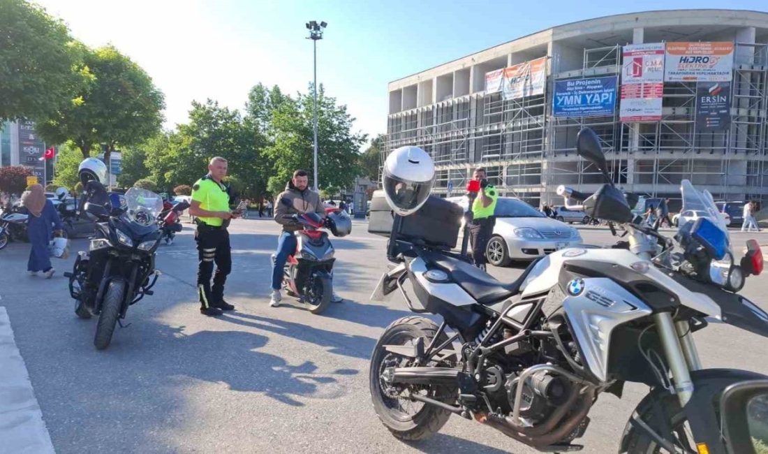 Havalar ısındı denetimler arttı Düzce İl Emniyet Müdürlüğü’ne bağlı, trafik ekipleri havaların ısınmasıyla birlikte