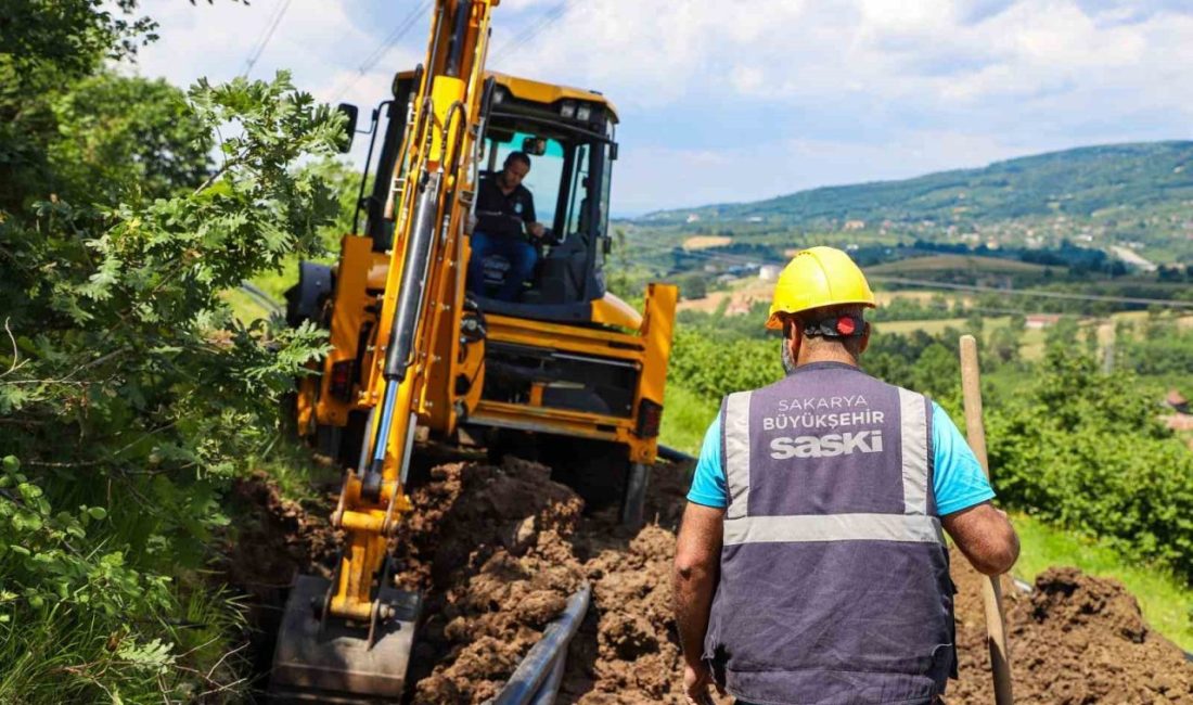 Hendek’in iki mahallesine 3 bin metrelik güçlü altyapı ile kesintisiz içme suyu SASKİ, Akçayır ve Esentepe mahallelerinin altyapısını güçlendirmek için 3 bin